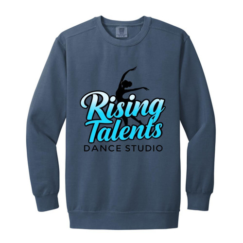 Rising Talents Dance Studio Comfort Colors Garment-Dyed Adult Crewneck Sweatshirt