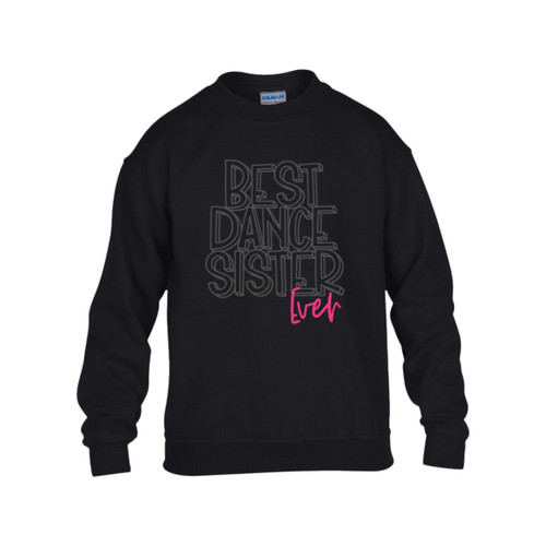 Best Dance Sister Ever Youth Heavy Blend Fleece Crew