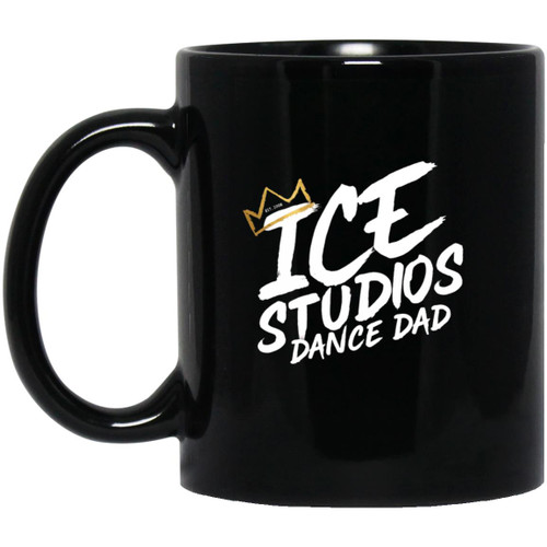 Ice Studio Dance Dad 11oz Black Mug