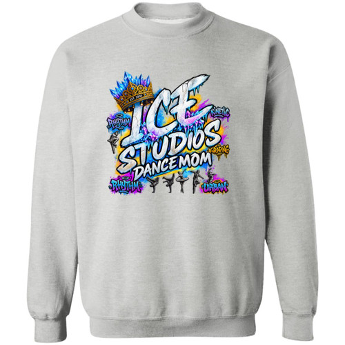 Ice Studio Dance Mom 1 Gildan Crewneck Pullover Sweatshirt