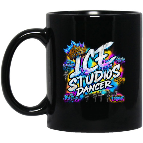 Ice Studio Dancer 1 11oz Black Mug