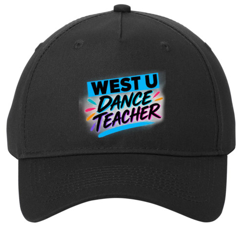 West U Dance Teacher 2 Port & Co 5-Panel Twill Cap