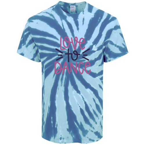 Love To Dance purple Tie-Dye Tee