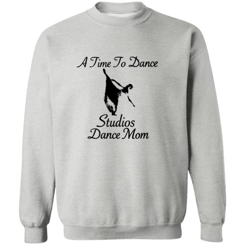 Black Logo A Time to Dance Studios Dance Mom Gildan Crewneck Pullover Sweatshirt