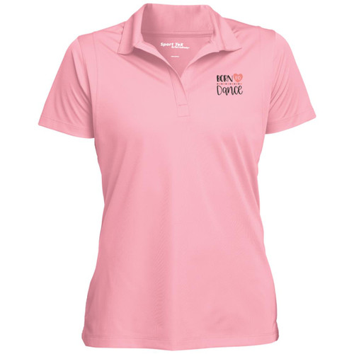 Born To Dance Heart Womens Performance Polo
