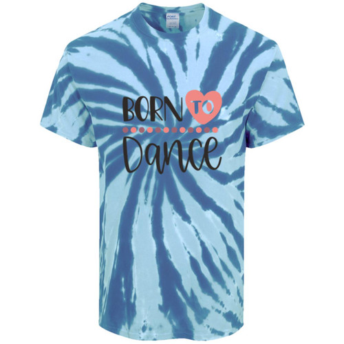 Born To Dance Heart Tie-Dye Tee