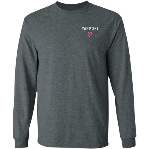 Double Sided YAPP 361 Parents Design 4 Gildan LS T-Shirt 5.3 oz.