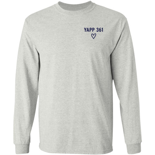 Double Sided YAPP 361 Parents Design 9 Gildan LS T-Shirt 5.3 oz.