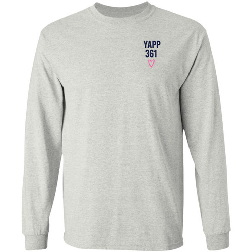 Double Sided YAPP 361 Parents Design 12 Gildan LS T-Shirt 5.3 oz.