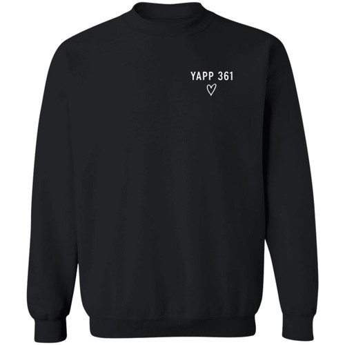 Double Sided YAPP 361 Parents Design 5 Gildan Crewneck Pullover Sweatshirt