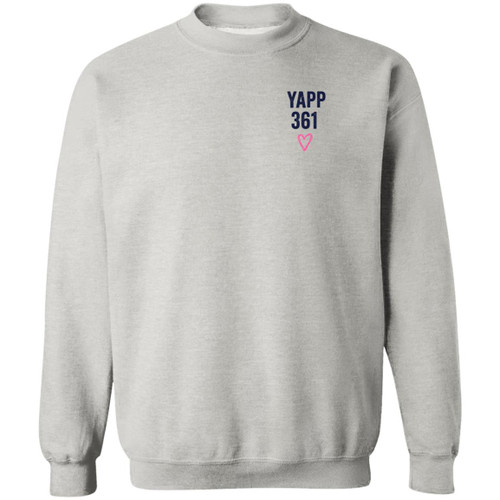 Double Sided YAPP 361 Parents Design 12 Gildan Crewneck Pullover Sweatshirt
