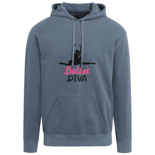 Ballet DIVA Garment-Dyed Adult Hoodie