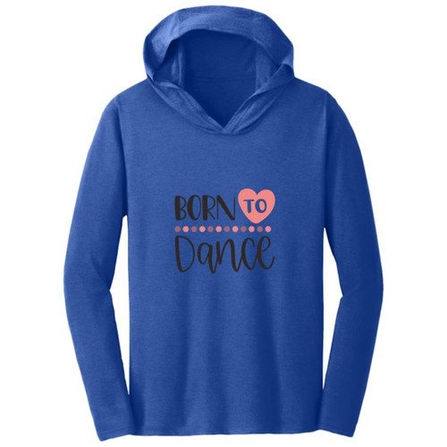 Born To Dance Heart Hooded Long Sleeve T-shirt