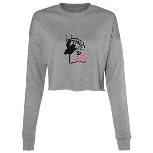 time to dance Cropped Fleece Crew