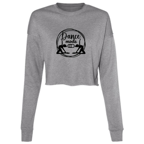 Dance Mode On dancers Cropped Fleece Crew