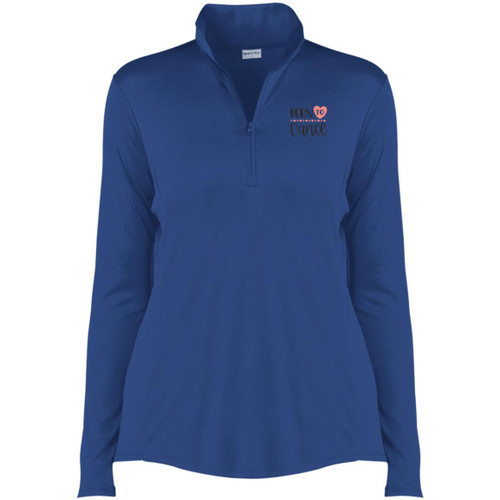 Born To Dance Heart Women's Quarter Zip Pullover