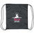 Ballet Diva White Drawstring Cinch Bag