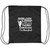 behind Every Dancer White Drawstring Cinch Bag