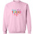 Livin That Teacher Life Crewneck Pullover Sweatshirt