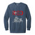 RED Design 9 Garment-Dyed Adult Crewneck Sweatshirt