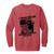 RED Design 8 Garment-Dyed Adult Crewneck Sweatshirt