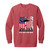 RED Design 7 Garment-Dyed Adult Crewneck Sweatshirt