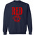 RED Design 6 Crewneck Pullover Sweatshirt