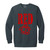 RED Design 6 Garment-Dyed Adult Crewneck Sweatshirt