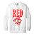 RED Design 6 Garment-Dyed Adult Crewneck Sweatshirt