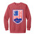 RED Design 4 Garment-Dyed Adult Crewneck Sweatshirt
