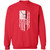 RED Design 3 Crewneck Pullover Sweatshirt