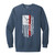 RED Design 3 Garment-Dyed Adult Crewneck Sweatshirt