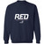 RED Design 2 Crewneck Pullover Sweatshirt