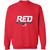 RED Design 2 Crewneck Pullover Sweatshirt