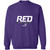 RED Design 2 Crewneck Pullover Sweatshirt