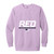 RED Design 2 Garment-Dyed Adult Crewneck Sweatshirt