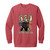 RED Design 1 Garment-Dyed Adult Crewneck Sweatshirt