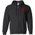 RED Design 6 Zip Up Hooded Sweatshirt