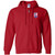 RED Design 4 Zip Up Hooded Sweatshirt