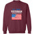 Army Vet Design 3 Crewneck Pullover Sweatshirt