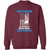 Air Force Design 3 Crewneck Pullover Sweatshirt