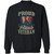 Proud Female Veteran Crewneck Pullover Sweatshirt