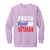Proud female vet Garment-Dyed Adult Crewneck Sweatshirt