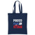 Proud female vet Cotton Tote