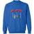 Never Forget Red poppies Crewneck Pullover Sweatshirt