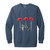 Never Forget Red poppies Garment-Dyed Adult Crewneck Sweatshirt