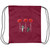 Never Forget Red poppies Drawstring Cinch Bag