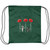Never Forget Red poppies Drawstring Cinch Bag