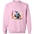 Vet Water Color Design 2 Crewneck Pullover Sweatshirt