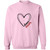 Dance Mom with Heart Crewneck Pullover Sweatshirt